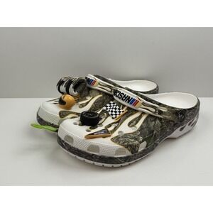 Crocs Nascar Realtree Classic Clog Men's Size 10 Camo‎ Green/White 210827-90H